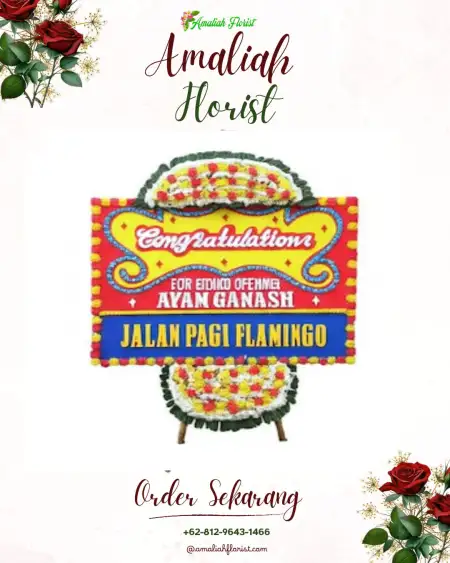 Sewa Papan Bunga Kemiri Muka Depok